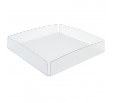 E-639 - Vassoio in plexiglass satinato - Spessore 3 mm - H 5 cm
