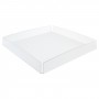 Tablett aus satiniertem Plexiglas - Dicke 3 mm - H 5 cm