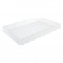 Satijnen plexiglas schaal - Dikte 3 mm - H 5 cm
