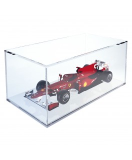 E-373 TEC-X - PERSONALIZZABILE - Cubo - Teca In Plexiglass Trasparente - Spessore 5 mm 5 Lati Chiusi e Fondo Appoggiato su Pa...