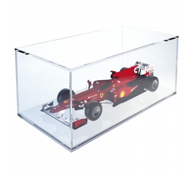 E-373 TEC-X - PERSONALIZZABILE - Cubo - Teca In Plexiglass Trasparente - Spessore 5 mm 5 Lati Chiusi e Fondo Appoggiato su Pa...