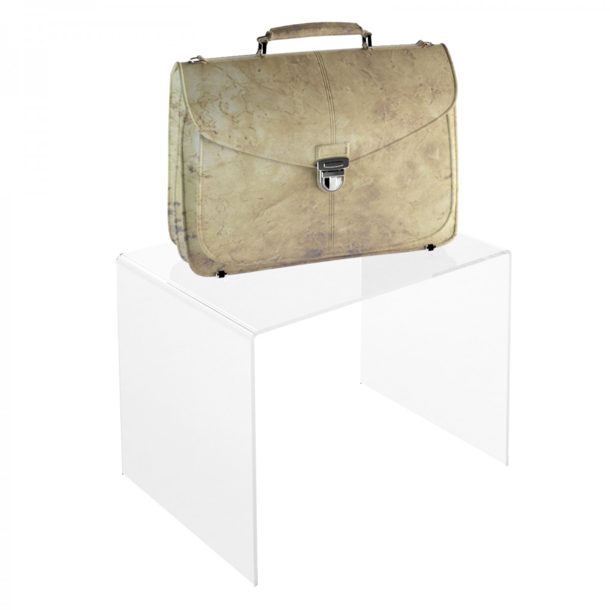 E-114 AL10-X - PERSONALIZZABILE - Tavolino - Alzatina Plexiglass Trasparente - Spessore 10 mm