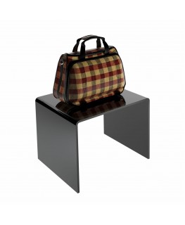 E-536 AL-X - PERSONALIZZABILE - Tavolino - Alzatina Plexiglass Nero - Spessore 5 mm