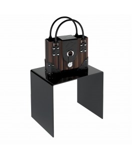 E-548 AL-X - PERSONALIZZABILE - Tavolino - Alzatina Plexiglass Nero - Spessore 10 mm