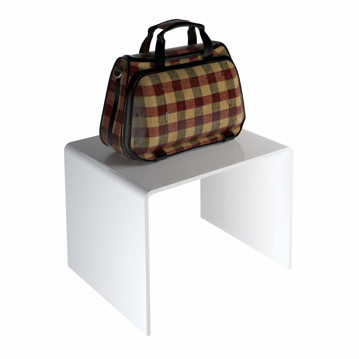 E-231 AL-X - PERSONALIZZABILE - Tavolino - Alzatina Plexiglass Bianco - Spessore 5 mm