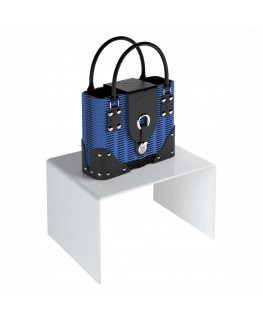 E-547 AL-X - PERSONALIZZABILE - Tavolino - Alzatina Plexiglass Bianco - Spessore 10 mm