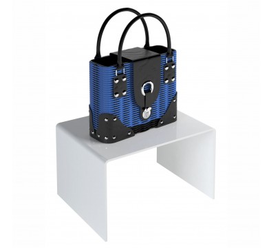 E-547 AL-X - PERSONALIZZABILE - Tavolino - Alzatina Plexiglass Bianco - Spessore 10 mm