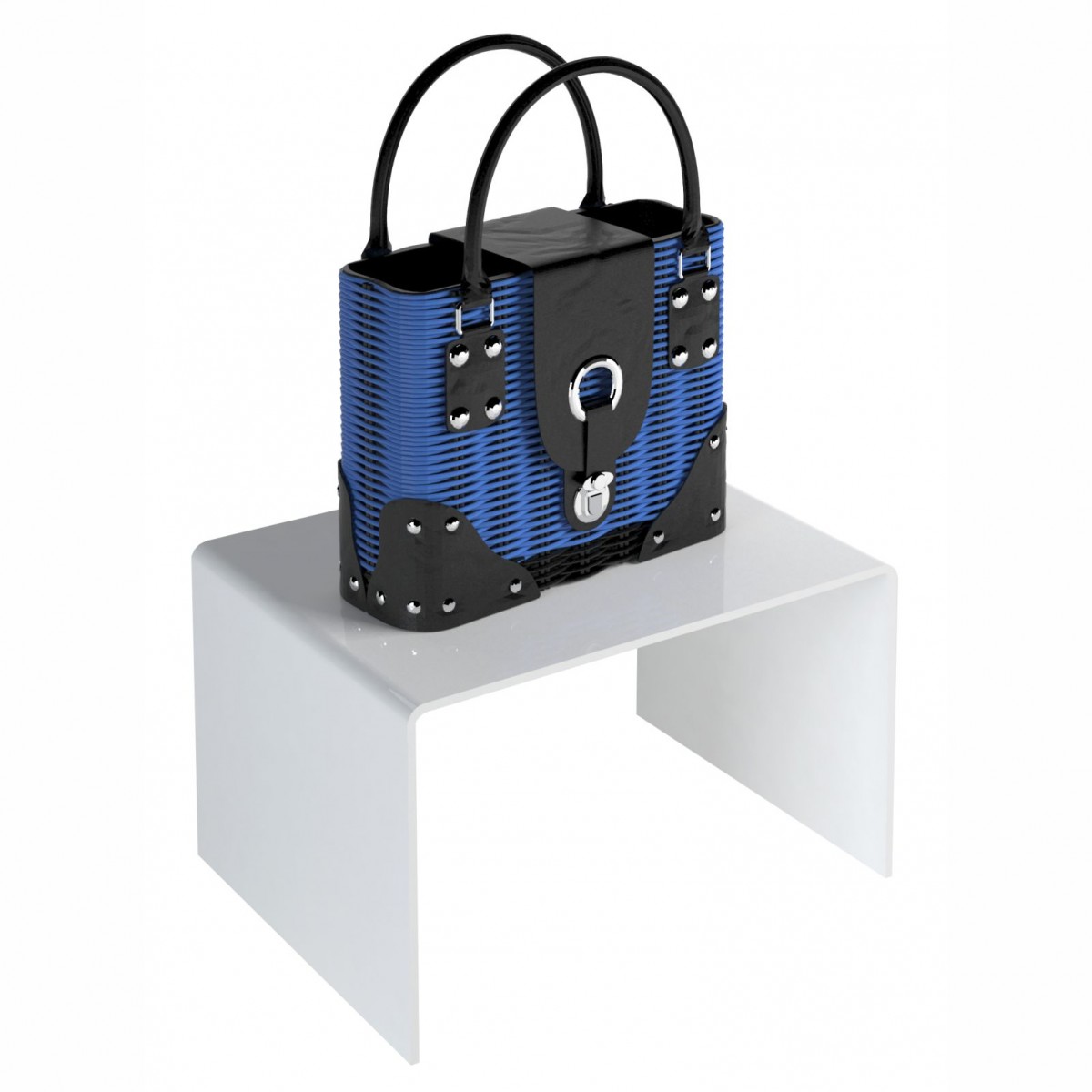 E-547 AL-X - PERSONALIZZABILE - Tavolino - Alzatina Plexiglass Bianco - Spessore 10 mm