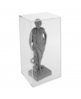 E-246 TEC-X - PERSONALIZZABILE - Cubo - Teca 6 Lati Chiusi con Fondo Avvitato - Plexiglass Trasparente - Spessore 5 mm