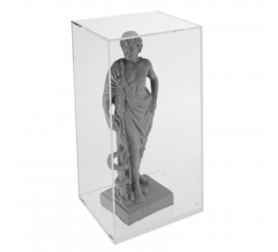 E-246 TEC-X - PERSONALIZZABILE - Cubo - Teca 6 Lati Chiusi con Fondo Avvitato - Plexiglass Trasparente - Spessore 5 mm