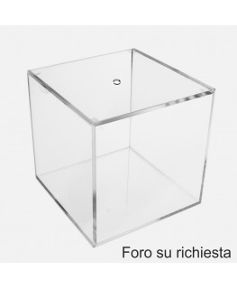 Vitrine Cube En Plexiglas 20 Cm - Fait Main - Présentation Objet