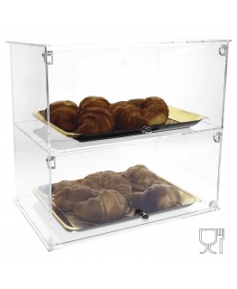 E-007 VB-X - PERSONALIZZABILE - Vetrina da banco in plexiglass trasparente monofacciale - spessore 5 mm