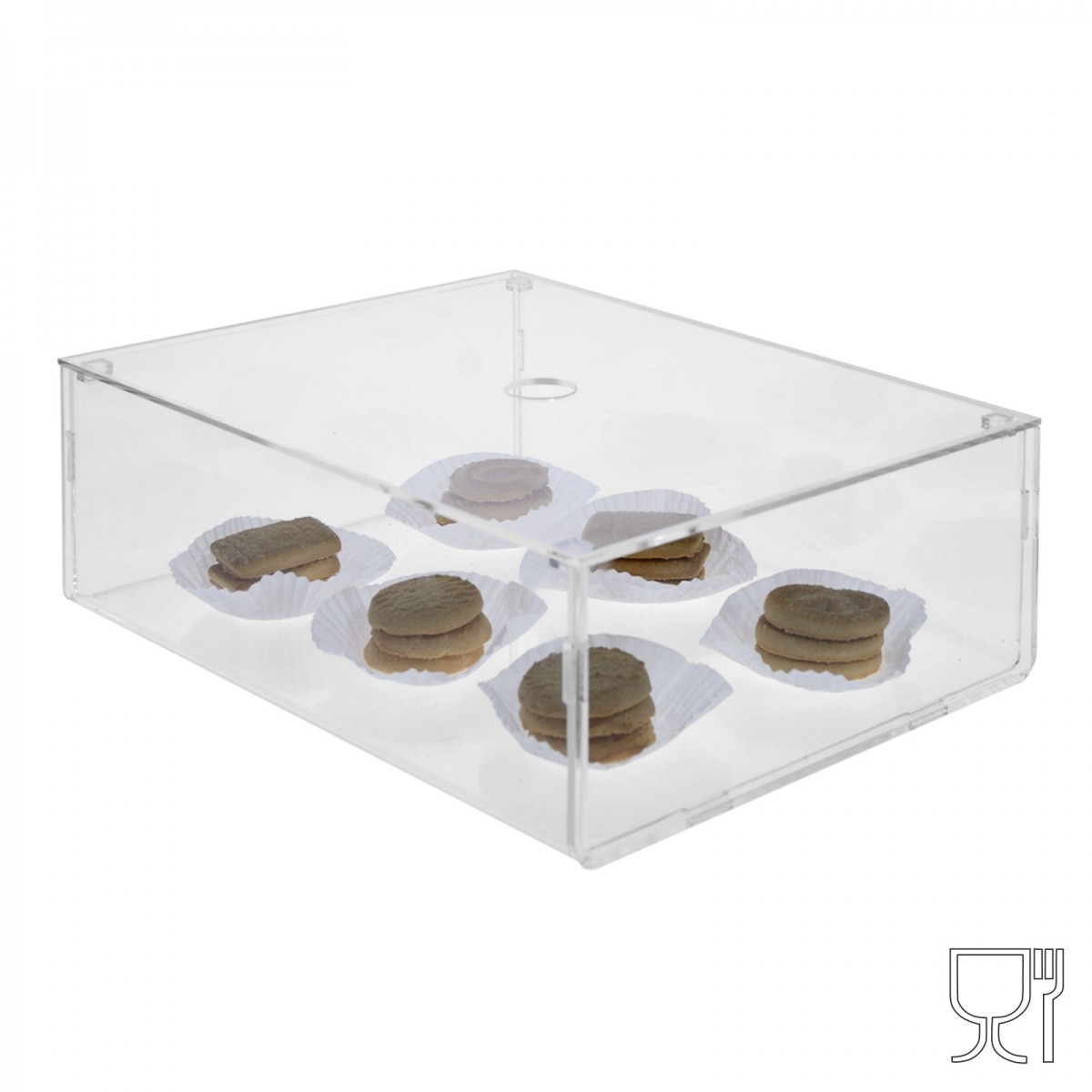 E-655 VET-X - PERSONALIZZABILE - Vetrinetta in plexiglass trasparente con coperchio superiore estraibile - Spessore 5 mm