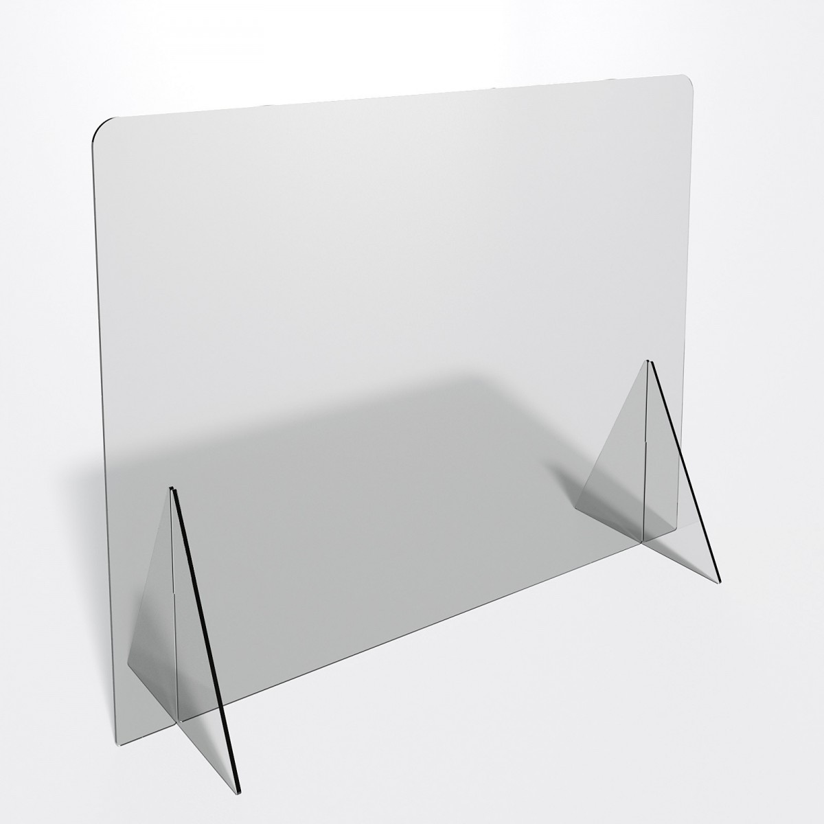 E-694 PAR - Parafiato o pannello separatore in plexiglass trasparente - 90xh70 cm