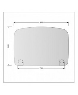 E-696 PAR - Parafiato o pannello separatore in plexiglass trasparente - 80xh60 cm