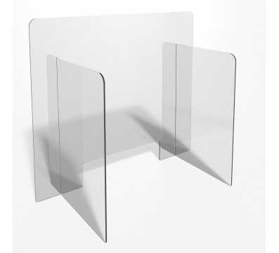 E-702 PAR - Parafiato o pannello separatore in plexiglass trasparente - 80xh70 cm