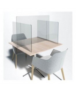 E-706 PAR - Parafiato o pannello separatore in plexiglass trasparente - 100xh70 cm