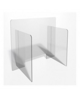 E-707 PAR - Parafiato o pannello separatore in plexiglass trasparente - 80xh70 cm