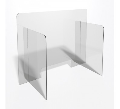 E-708 PAR - Parafiato o pannello separatore in plexiglass trasparente - 90xh70 cm