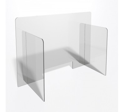 E-709 PAR - Parafiato o pannello separatore in plexiglass trasparente - 100xh70 cm