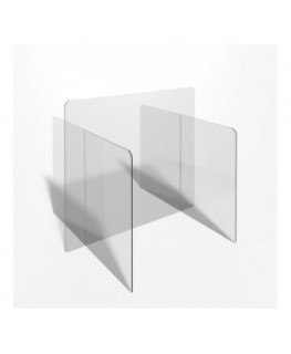 E-715 PAR - Parafiato o pannello separatore in plexiglass trasparente - 80xh70 cm