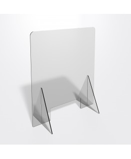 E-685 PAR - Parafiato o pannello separatore in plexiglass trasparente 5 mm - dimensioni: 60xh70 cm