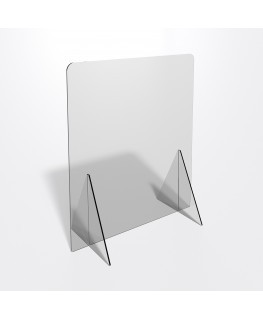 E-688 PAR - Parafiato o pannello separatore in plexiglass trasparente 5 mm - dimensioni: 60xh70 cm
