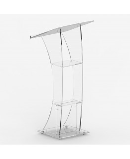 E-360 LEG - Leggio in plexiglass trasparente con piano inclinato