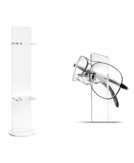 E-126 ESP-E - Portaocchiali in plexiglass trasparente a 2 ripiani