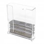 Wanddisplay voor versnipperde tabak in transparant plexiglas
