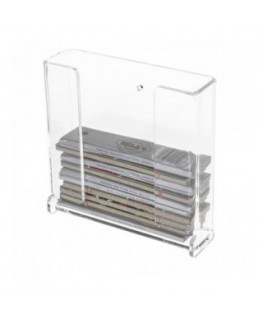 E-233 - Espositore porta cartine per trinciato da parete in plexiglass trasparente