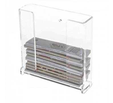 E-233 - Espositore porta cartine per trinciato da parete in plexiglass trasparente