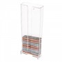 Wanddisplay voor versnipperde tabak in transparant plexiglas