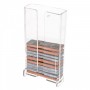 Wanddisplay voor versnipperde tabak in transparant plexiglas