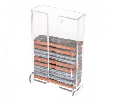 E-234 - Espositore porta cartine per trinciato da parete in plexiglass trasparente