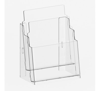 E-723 PDE - Porta depliant A4 da tavolo o da muro a 2 tasche