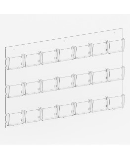 E-725 PDE - Porta depliant da parete a 21 tasche