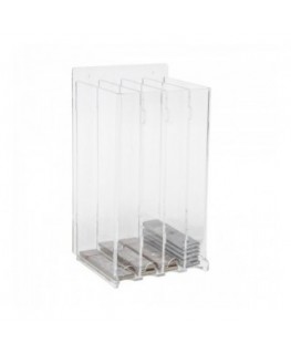 E-235 - Espositore porta cartine per trinciato da parete in plexiglass trasparente
