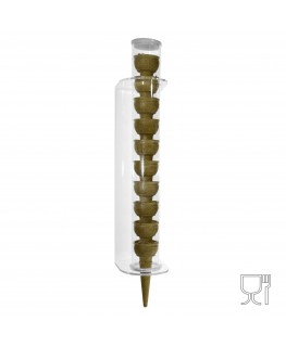 E-118 PC-A - Porta Coni Gelato da Parete in Plexiglass a 1 colonna