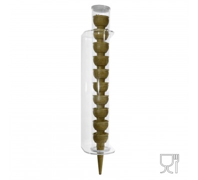 E-118 PC-A - Porta Coni Gelato da Parete in Plexiglass a 1 colonna