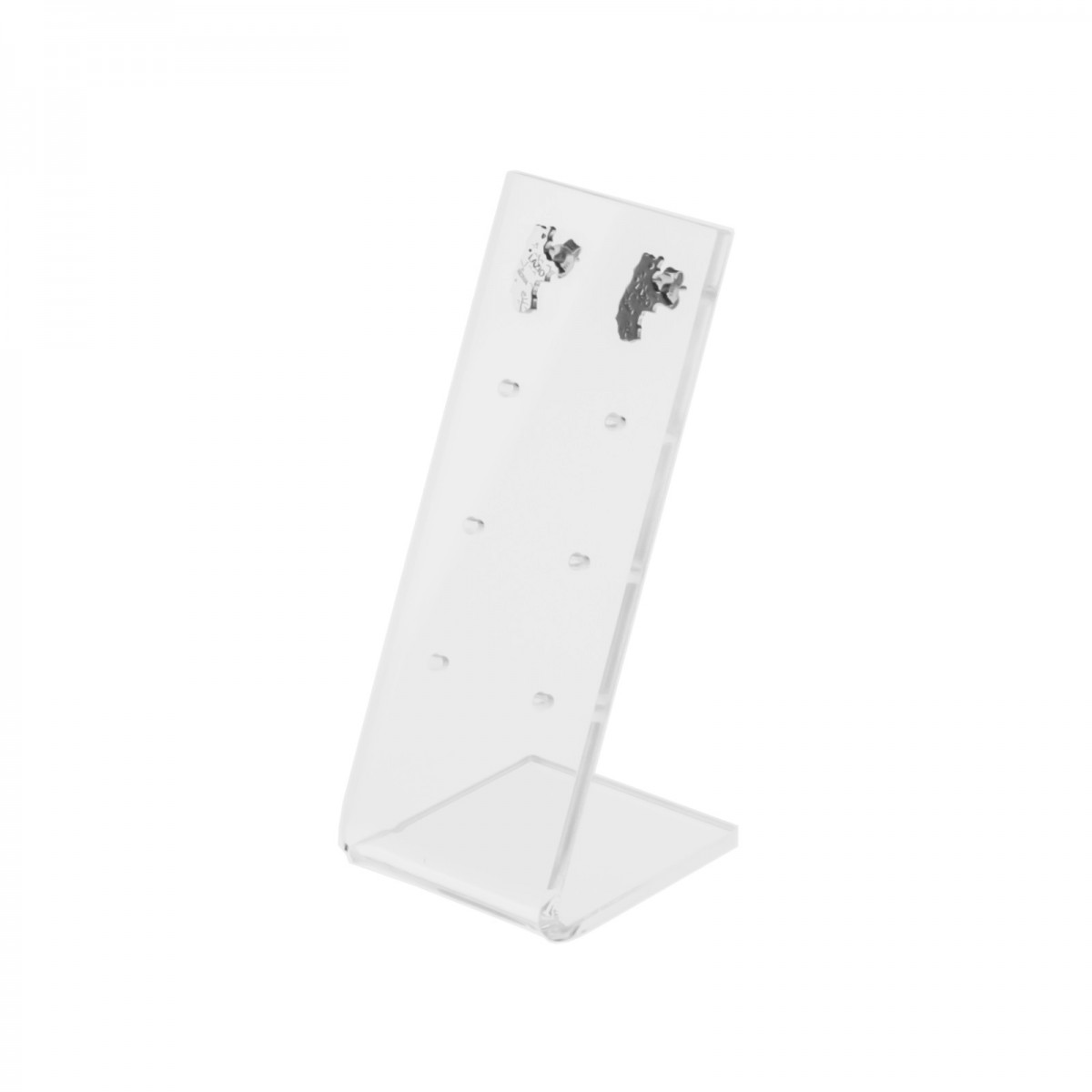 Espositore da banco per orecchini a 8 posti - Misure: 10 x 4 x H16 cm