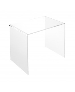 E-108 AL-X - PERSONALIZZABILE - Tavolino - Alzatina Plexiglass Trasparente - Spessore 5 mm