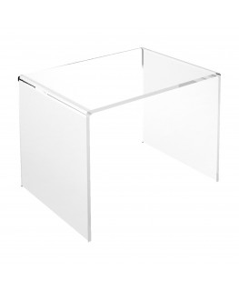 E-108 AL-X - PERSONALIZZABILE - Tavolino - Alzatina Plexiglass Trasparente - Spessore 5 mm