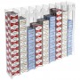 Porte-cigarettes mural en plexiglas transparent pour 20 cigarettes
