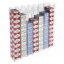 Porte-cigarettes mural en plexiglas transparent pour 20 cigarettes