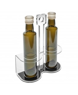 E-203 PBO - Porta olio in plexiglass trasparente - Misure: 19 x 8 x H28,5 cm