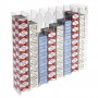Porte-cigarettes mural en plexiglas transparent pour 20 cigarettes