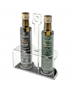 E-203 PBO - Porta olio in plexiglass trasparente - Misure: 19 x 8 x H28,5 cm