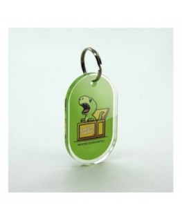 T446 - Portachiavi In Plexiglass Trasparente Asola