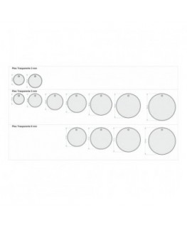 T663 - Portachiavi in Plexiglass Trasparente Inciso Circolare